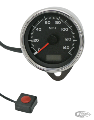 GZP Electr speedo 80mm SS housing MPH 95 (DE)