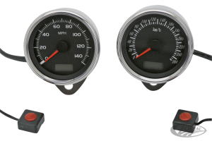 GZP Electr speedo 80mm SS housing MPH 95 (DE)