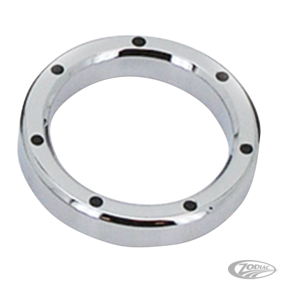 GZP Chrome&Black Dimpled billet bezel 2" (DE)