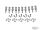 GZP 10pck Ign. plate stud/bolt kit #3260 (DE)