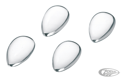 GZP Chrome Teardrop Concho