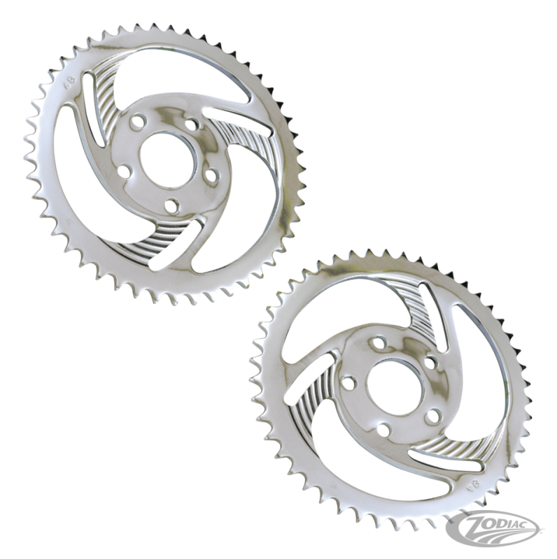 GZP Chrome Swirled sprocket 46T FXR 82-8 (DE)
