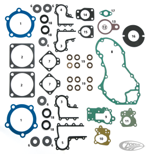 GENUINE JAMES Gasket set Knuckle 36-47 (DE)