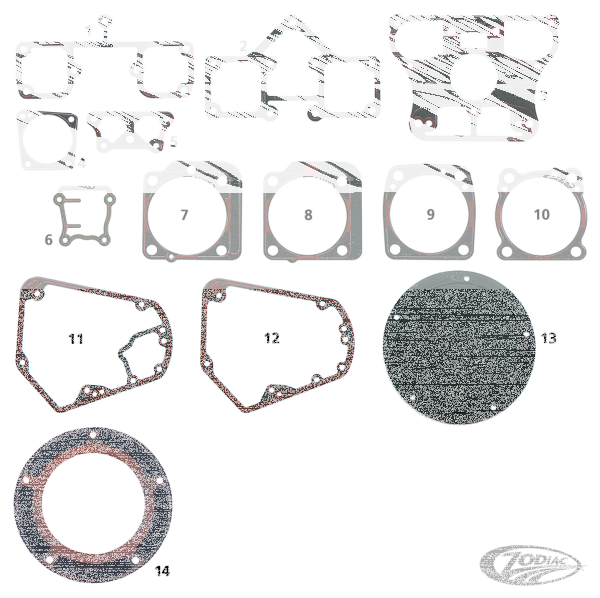 Cyl. base gaskets BT66-84 BigBore METAL (DE)