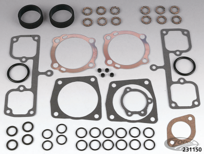 Top end gasket kit late 73-85 (DE)