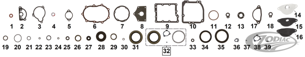 GZP Mainshaft seal 4-speed 1982-1986 (DE)