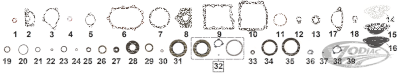 GZP Mainshaft seal 4-speed 1982-1986 (DE)