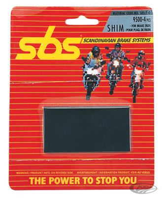 SBS anti vibration brake pad shim (DE)