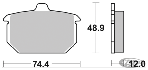 SBS HF Brake Pads FL/FX/XL 82-up
