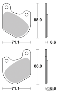 SBS HF Brake Pads XL77-up (DE)