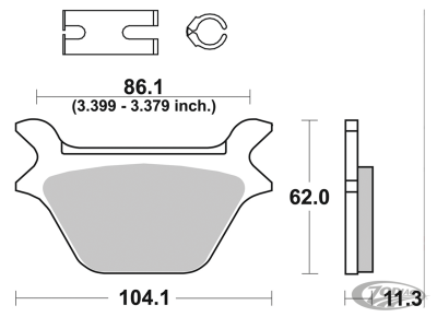 SBS HF Brake pads 87up rear #44209-87 (DE)