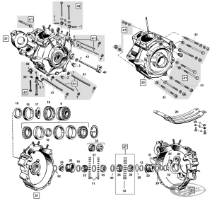 R/Crankcase bearing race +005 40-54 (DE)