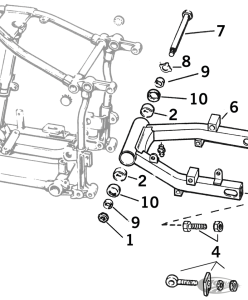 Bearing, Wheel & Rear swingarm # 9052 (DE)