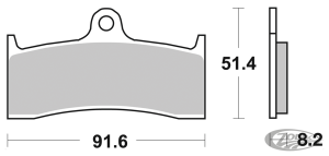 SBS HF Front brake pads Buell 98-02
