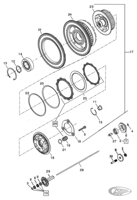 Cable clutch Pushrod BT06-up (DE)