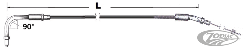 Idle cable black HS40 96-up LN=44" (DE)