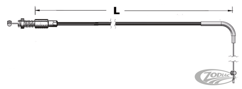 Idle cable black HSR BL97-up LN=32" (DE)