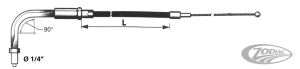 Barnett Black FLH02 LN=41" 90° throttle (DE)