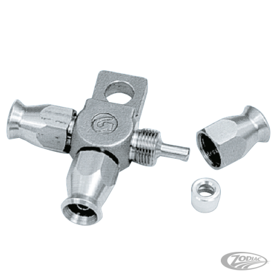 Brakeline Tee st.st hoseclamp w/mn (DE)