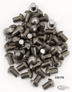 50pck Black Round Head Rivet 3/16"x1/4" (DE)