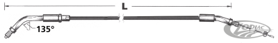 GZP Idle cable HS40 86-95 LN=41" 135deg (DE)
