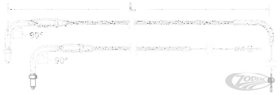 Throttle cable black HSR96-up LN=39" (DE)