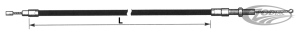 Clutch cable black F*ST86 L=51"