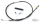 Clutch cable black BT87-06 L=61" (DE)