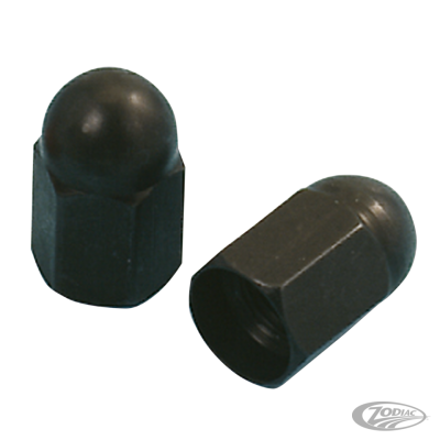 ANODIZED VALVE CAPS BLACK (DE)