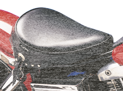 Solo seat with skirt and conchos FX-FLH (DE)