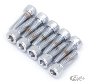 Chrome allen head screws primary cvr set (DE)