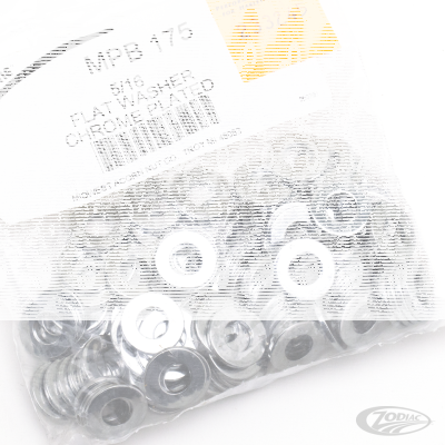 100pck Chrome flat washer 5/16 (DE)