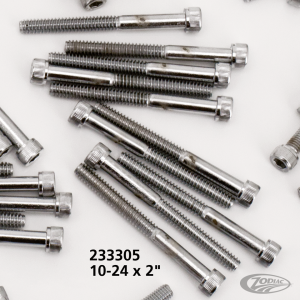 10pck Chrome allen screws 10-24x2 (DE)