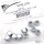 10pck Chrome nylock nuts 3/8-24 UNF