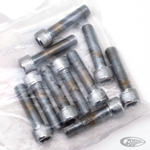 10pck Chrome allen screws 3/8-24x1.500