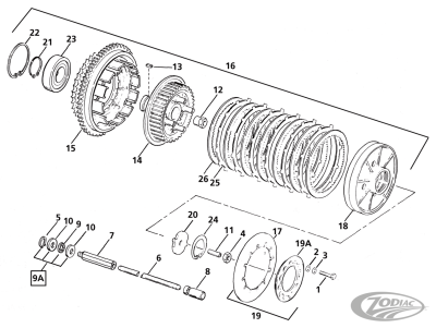Clutch pushrod release center 84 FXST FX (DE)