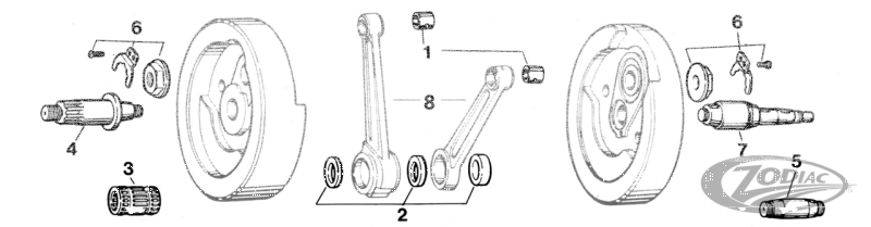 100pck BT Rod Rollers male +.003 (DE)