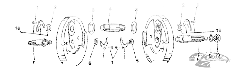 Flywheel washer set XL87-99 (DE)