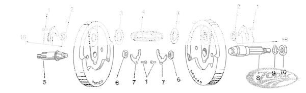 Flywheel washer set XL87-99 (DE)