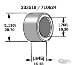 Axle spacer zinc plated # 41594-73