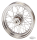 Cplt wheel 16" steel hub 7/16 chrome spk (DE)