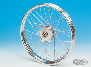Cplt wheel 19" alu hub 74-77 chrome spk. (DE)