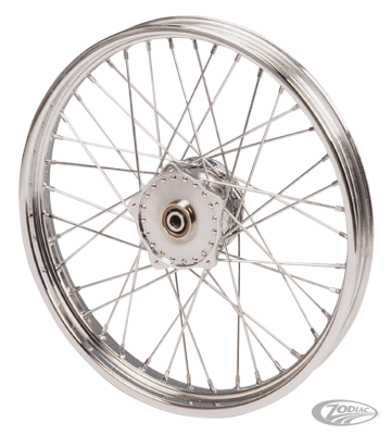 Cplt wheel 21" alu hub 74-77 chrome spk. (DE)