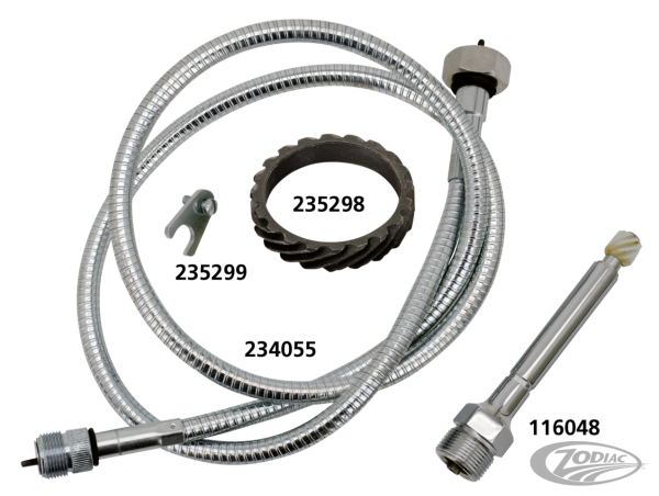 Black cable for non-stock speedo on 45CI (DE)