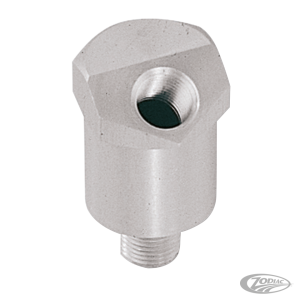 EVO pressure gauge adapter single, satin (DE)