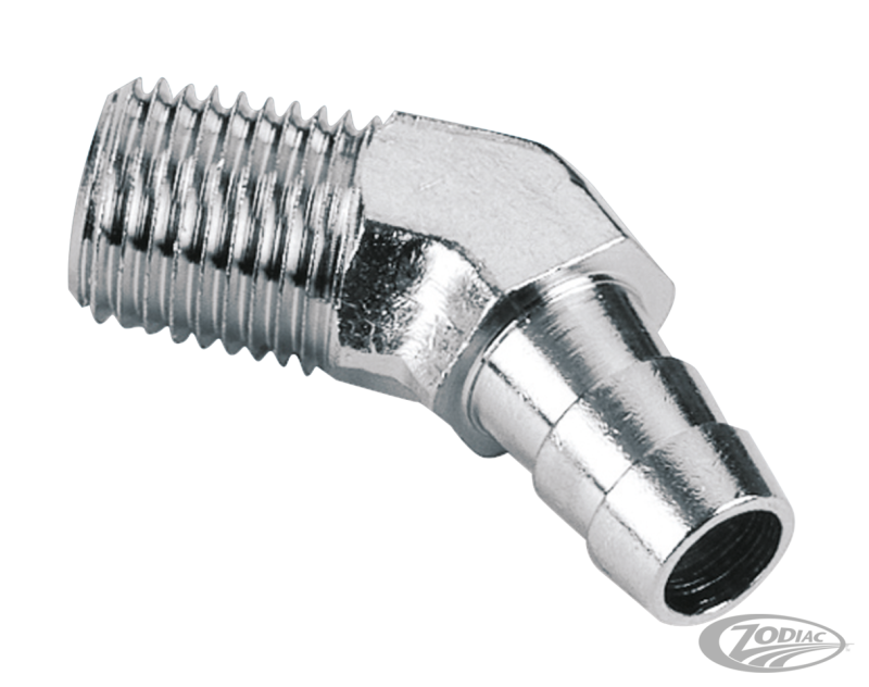 S&S Breather hose connector 1/4 NPT (DE)