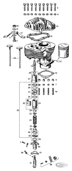 Cylinder base stud Knuckle/Pan/Shovelh. (DE)