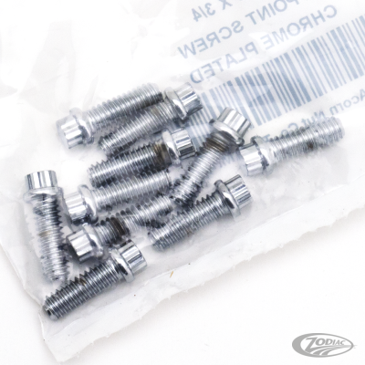 10pck 12-point bolts,1/4-20 x 3/4", UNC (DE)