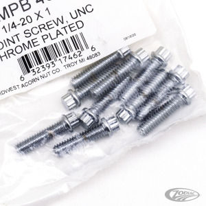 10pck 12-point bolts,1/4-20 x 1", UNC (DE)