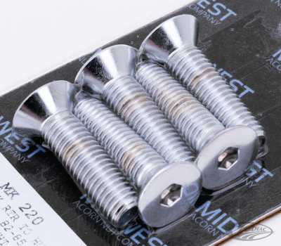 Chrome disc scrws FLT82-85 RR cast wheel (DE)